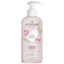Dětské tělové mýdlo a šampon bez vůně Baby leaves (2 v 1) - 473 ml - ATTITUDE